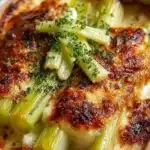 Käseüberbackener Lauch: Schnelles & Cremiges Vegetarisches Gericht | Rezept von María 212 133