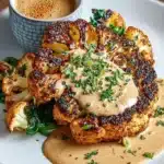 Blumenkohlsteak mit würziger Pfefferrahmsauce: Einfaches Veganes Rezept & Gesunde Hauptspeise 200 137