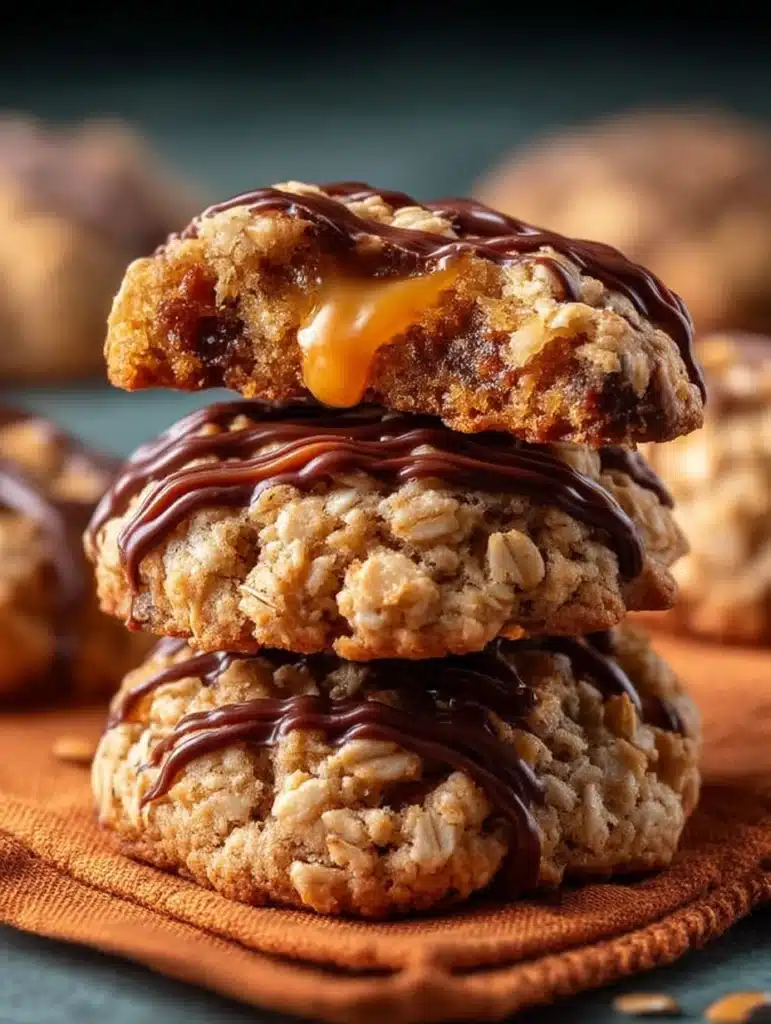 Saftige Karamell-Haferflocken-Cookies: Einfaches Rezept für Kaffee & Tee