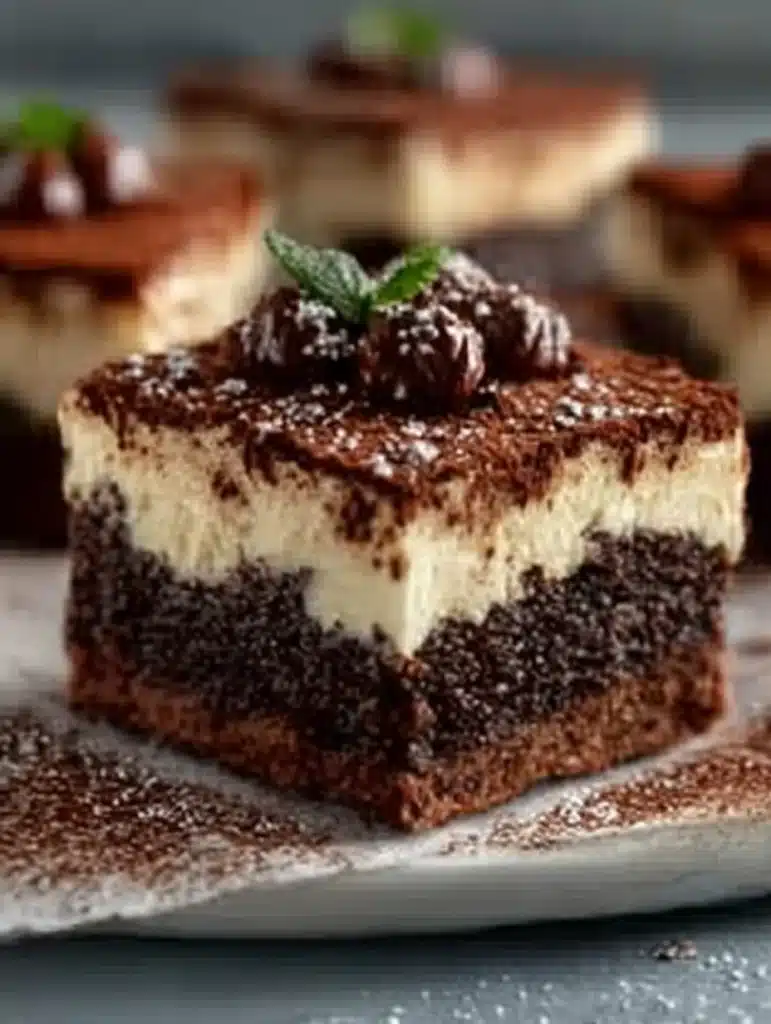 Schokoladige Tiramisu-Brownies: Das beste Rezept für cremigen Mascarpone & fudgy Brownies