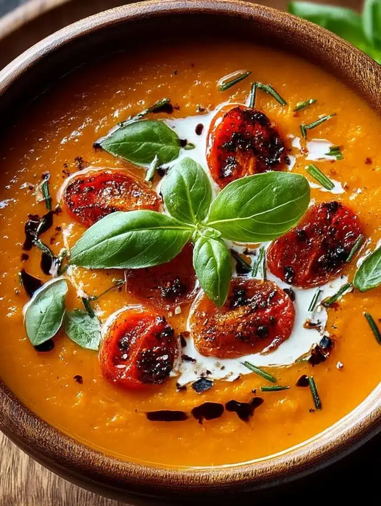 Geröstete Knoblauch-Tomaten-Suppe: Einfaches, schnelles & leckeres Rezept 19 Geröstete Knoblauch-Tomaten-Suppe: Einfaches, schnelles & leckeres Rezept