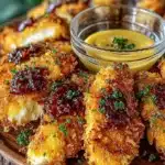 Knusprige Air Fryer Hähnchenstreifen mit Honig-Senf-Sauce: Gesund, schnell & einfach zubereitet 177 83